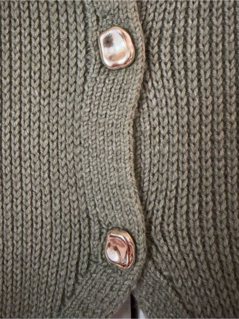 Song of Style Green Knit Button Front Sleeveless Top - Size M - Picture 3 of 5